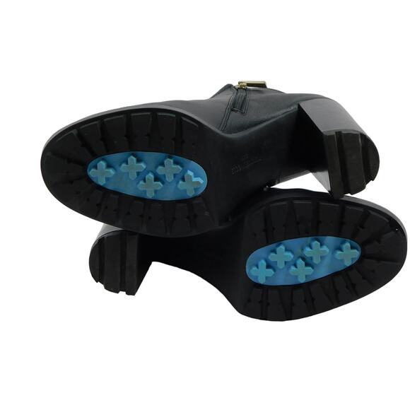 Kenneth Cole Women's Black Justin Lug Sole Chelsea Ankle Boots Size 8.5 - Picture 7 of 12